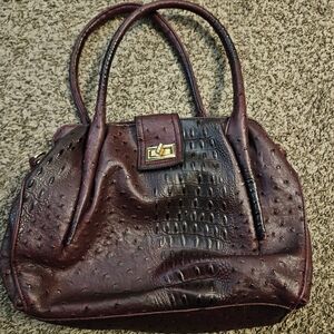 Elegant Burgundy Handbag